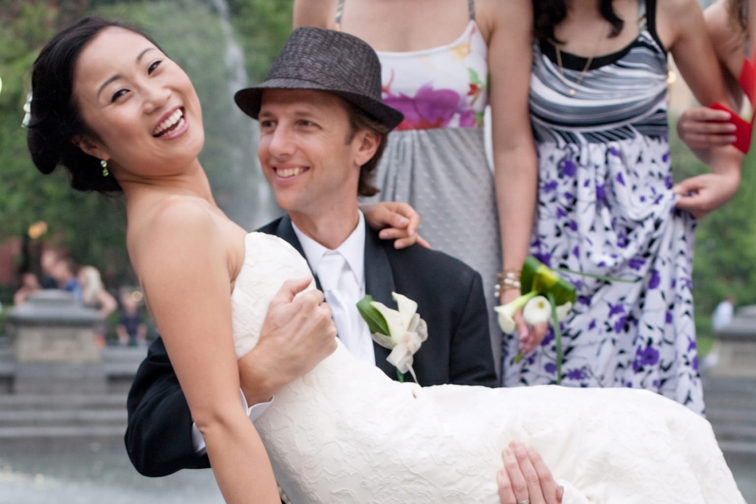Alan & Yina on their wedding day