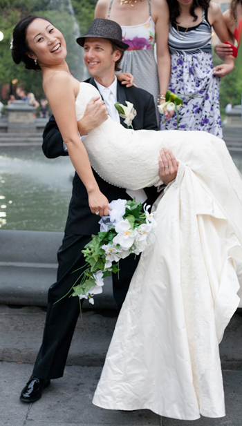 Alan & Yina on their wedding day